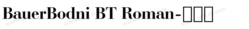 BauerBodni BT Roman字体转换